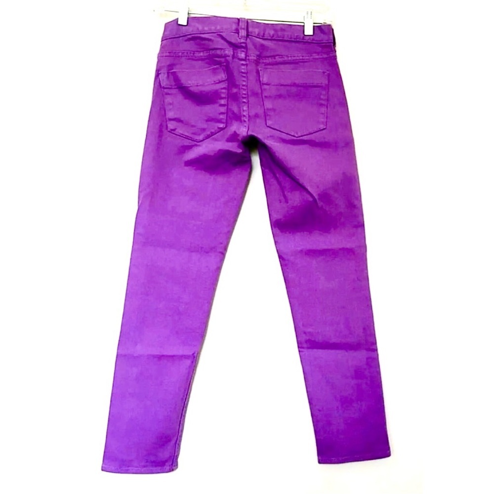 💜 J.Crew Factory Violet Matchstick Cropped Jeans | Size 24 | Y2K - Picture 3 of 9